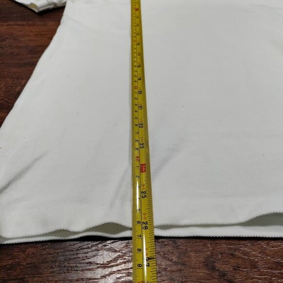 Burberry Brit White Embroidered Logo Plaid Details Placket Polo Shirt Men's M - Picture 16 of 16